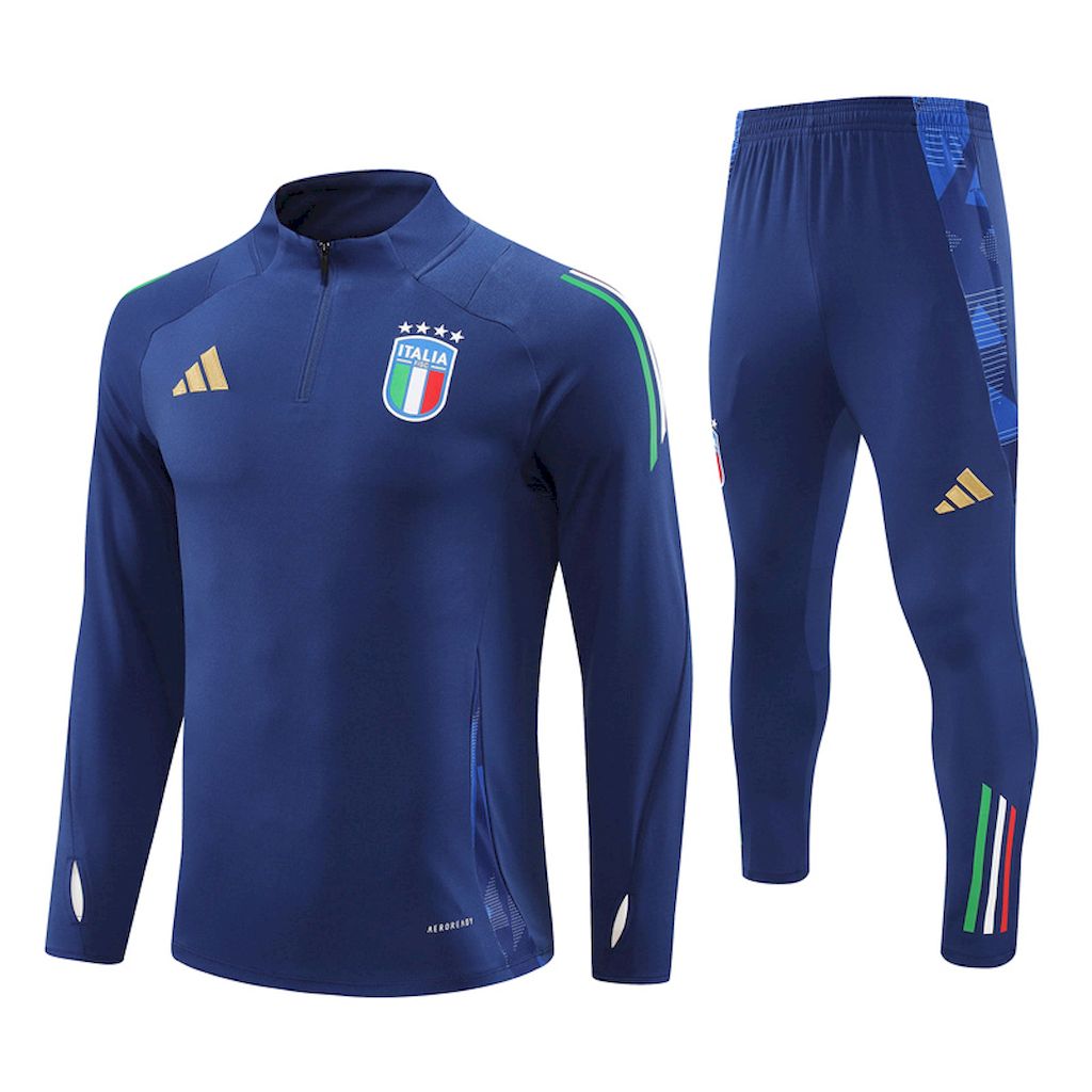 Unisex Italy 2024/25 Half-Zip Adult Sweater+Pant 14001