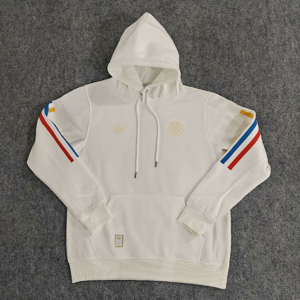 Colombia 2024 White Football Hoodie