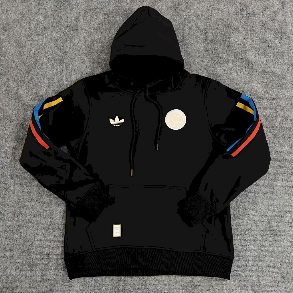 Colombia 2024 Black Football Hoodie