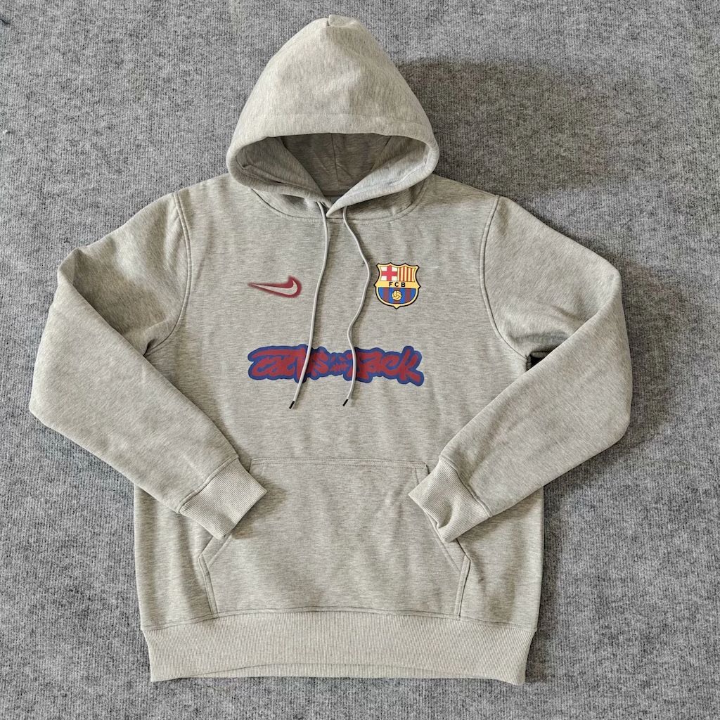 Barcelona 2025 Travis Scott Edition Gray Football Hoodie