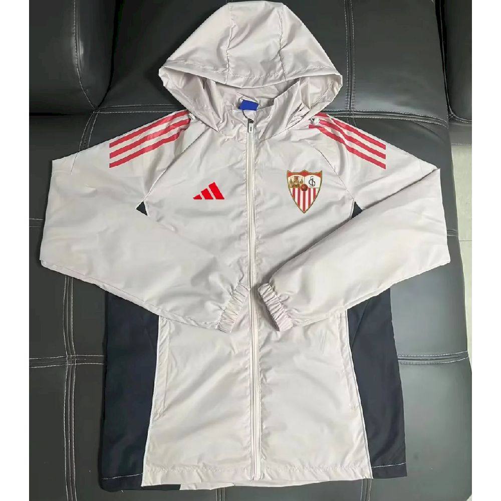 Sevilla Fc 2025 White Windbreaker