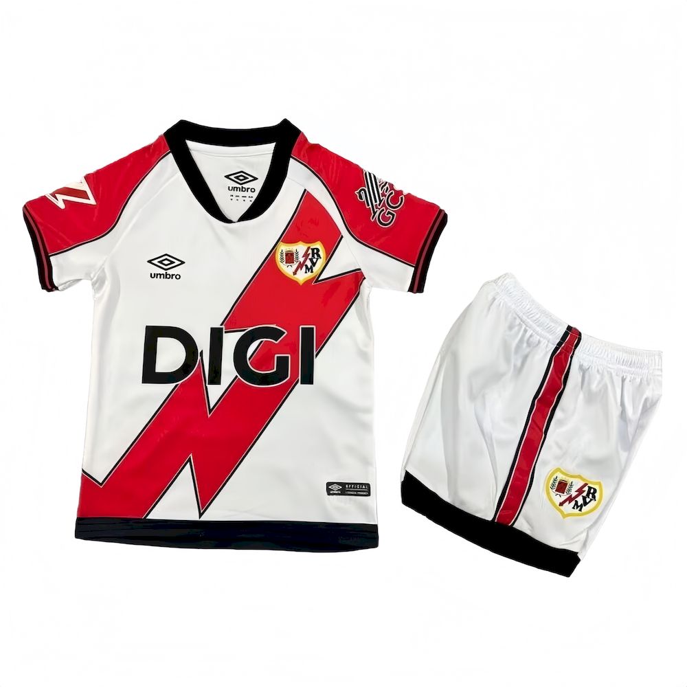 Kids Rayo Vallecano 2025/26 Home Kit