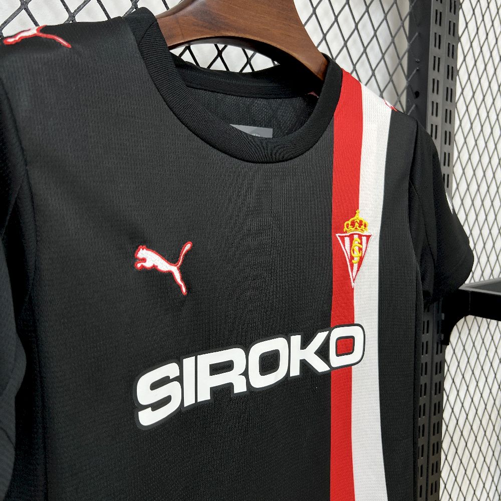 Kids Sporting De Gij¨®N 2025/26 Away Kit - Image 4