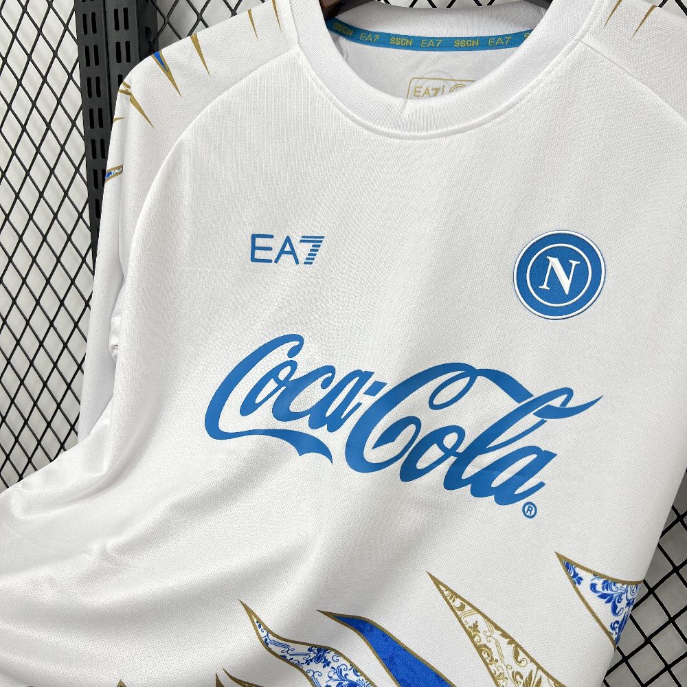 Mens Napoli 2025/26 Pre-Match Long Sleeve Jersey - Image 2