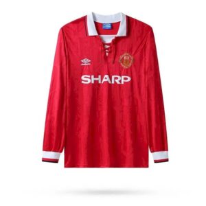Retro Manchester United 1992/94 Home Long Sleeve Jersey