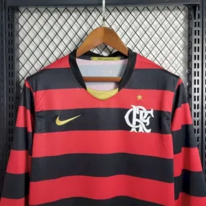 Alternative view of Retro Flamengo 2009 Home Long Sleeve Jersey