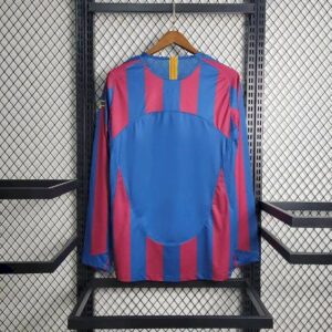 Alternative view of Retro Barcelona 2005/06 Home UCL Edition Long Sleeve Jersey