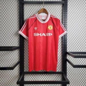 Alternative view of Retro Manchester United 1990/92 Home Jersey