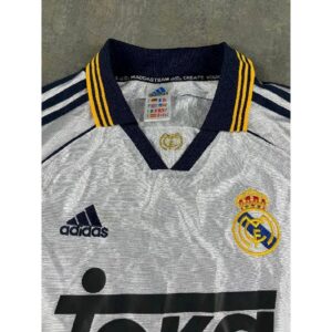Alternative view of Retro Real Madrid 1998/00 Home Long Sleeve Jersey