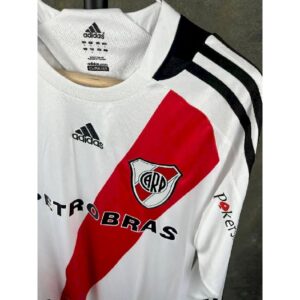 Alternative view of Retro River Plate 2009/2010 Home Long Sleeve Jersey