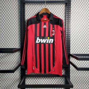 Retro AC Milan 2007/08 Home Long Sleeve Jersey