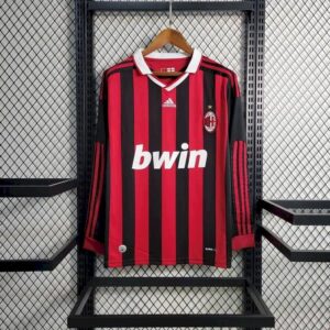 Retro AC Milan 2009/10 Home Long Sleeve Jersey
