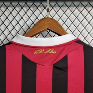 Alternative view of Retro AC Milan 2009/10 Home Long Sleeve Jersey