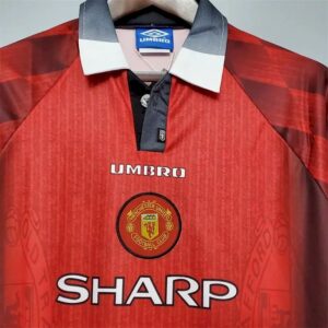 Alternative view of Retro Manchester United 1996 Home Jersey