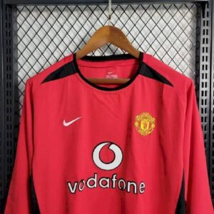 Alternative view of Retro Manchester United 2002/04 Home Long Sleeve Jersey