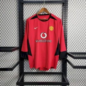 Retro Manchester United 2002/04 Home Long Sleeve Jersey