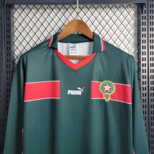 Alternative view of Retro Morocco 1998 Home Long Sleeve Jersey