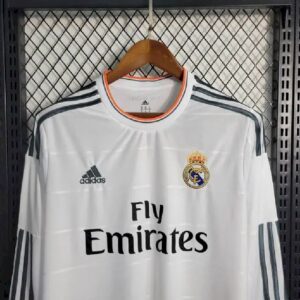 Alternative view of Retro Real Madrid 2013/14 Home Long Sleeve Jersey
