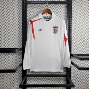 Retro England 2005 Home Long Sleeve Jersey