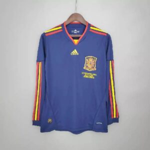 Retro Spain 2010 Away Long Sleeve Jersey