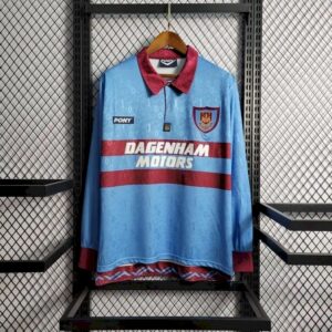 Retro West Ham United 1995/97 Away Long Sleeve Jersey