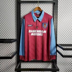 Retro West Ham United 1995/97 Home Long Sleeve Jersey
