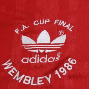Alternative view of Retro Liverpool 1985/86 Home FA Cup Jersey