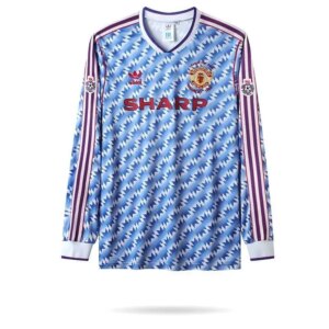 Retro Manchester United 1990/92 Away Long Sleeve Jersey