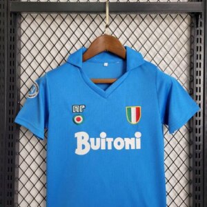 Alternative view of Retro Napoli 1987/88 Home Kids Kit