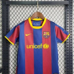 Alternative view of Retro Barcelona 2010/11 Home Kids Kit