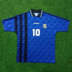 Alternative view of Retro Argentina 1994 Away Maradona 10 Jersey