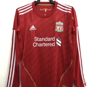 Retro Liverpool 2010/2012 Home Long Sleeve Jersey