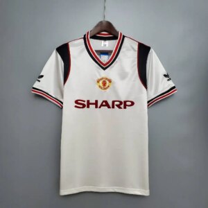 Alternative view of Retro Manchester United 1984/86 Away Jersey