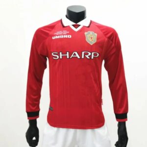 Retro Manchester United 1999/00 Home Long Sleeve Jersey