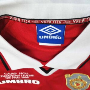 Alternative view of Retro Manchester United 1999/00 Home Long Sleeve Jersey