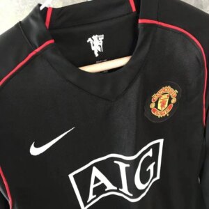 Alternative view of Retro Manchester United 2007/08 Third Long Sleeve Jersey