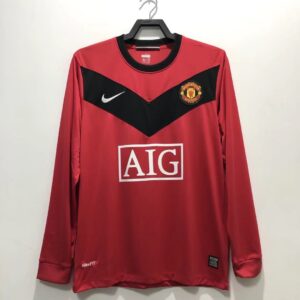 Retro Manchester United 2009/10 Home Long Sleeve Jersey
