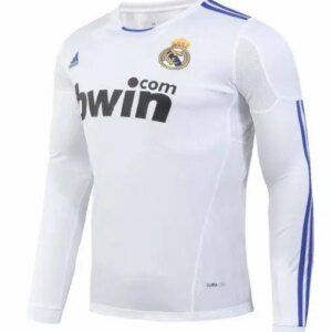 Alternative view of Retro Real Madrid 2010/11 Home Long Sleeve Jersey