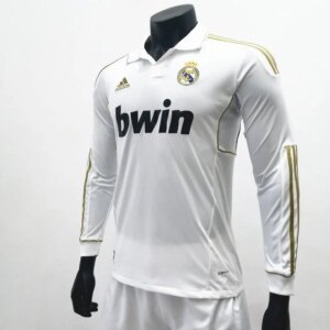 Alternative view of Retro Real Madrid 2011/12 Home Long Sleeve Jersey