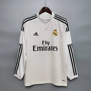 Retro Real Madrid 2014/15 Home Long Sleeve Jersey