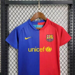 Alternative view of Retro Barcelona 2008/09 Home Kids Kit