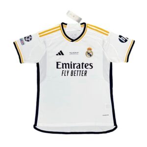 Mens Real Madrid 2023/24 Home Champions League Champions Jersey