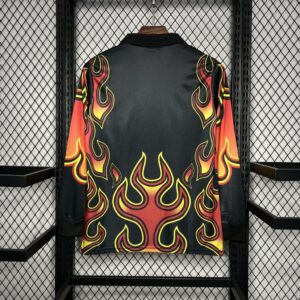 Alternative view of Retro Japan 1998 Goalkeeper Red Flame Jersey