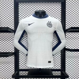 Mens Inter Milan 2024/25 Away Long Sleeve Jersey Player Version