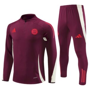 Unisex Bayern Munich 2024/25 Half-Zip Adult Sweater+Pant 14001