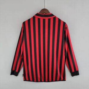 Alternative view of Retro AC Milan 1999/00 Home Long Sleeve Jersey