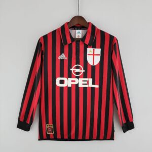 Retro AC Milan 1999/00 Home Long Sleeve Jersey
