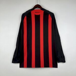 Alternative view of Retro AC Milan 2008/09 Home Long Sleeve Jersey