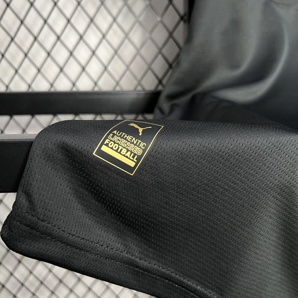 Mens Olympique de Marseille 125th Anniversary Black Jersey – Image 5