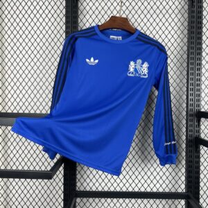 Retro Manchester United 2024/25 Joint Edition Blue Long Sleeve Jersey
